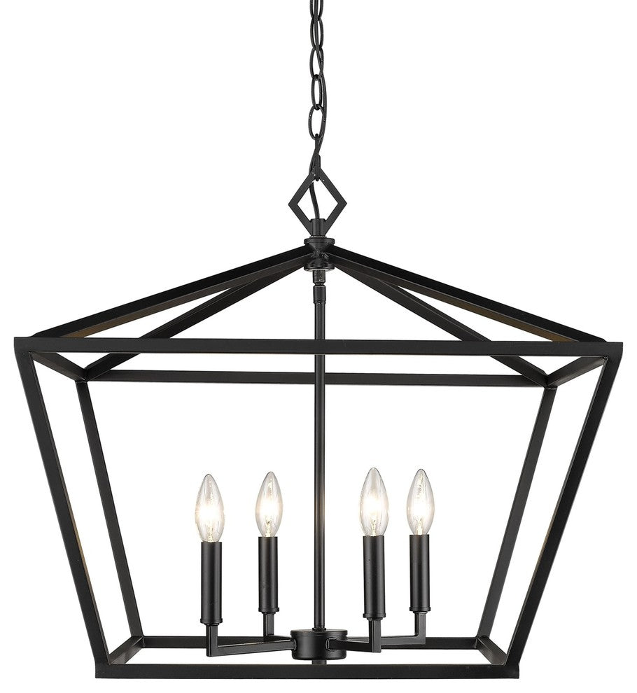 Millennium Lighting Corona Pendant, Matte Black