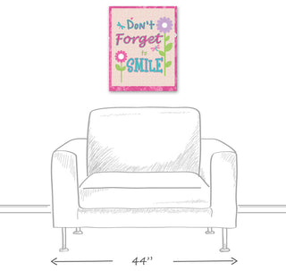 Don't Forget To Smile 16x20 Canvas Wall Art