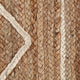 8' x 10' Anatolian Natural and Ivory Diamond Stripe Braided Area Rug
