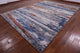 Modern Hand Knotted Wool and Silk Rug 9' 10" X 13' 3" Q7247