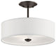 Kichler Shailene 3 Light Semi Flush Light in Olde Bronze