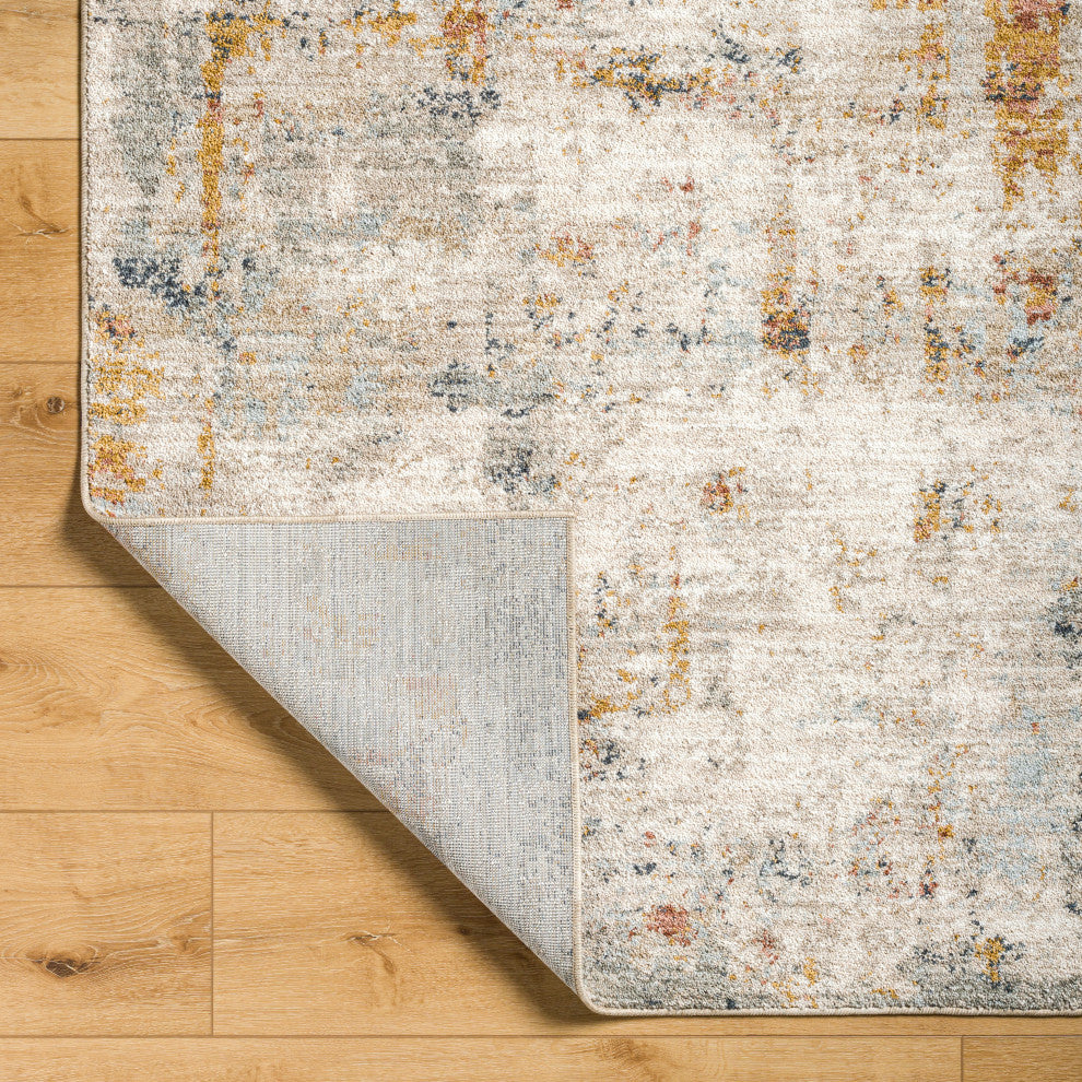 Surya Beckham BCM-2309 Machine Woven Area Rug, Off-White, 7'10" x 10'2"