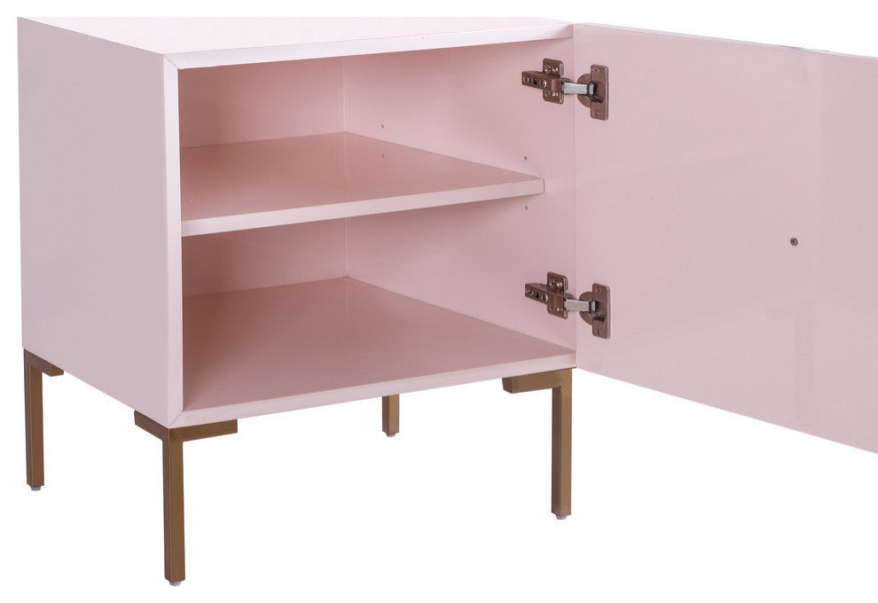 Anna Pink Lacquer Side Table