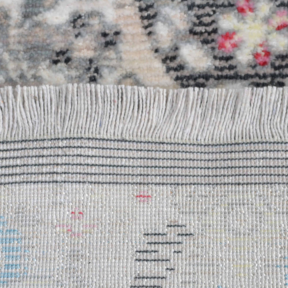 MACHINE MADE POLYESTER AREA RUGS  -Beige Black Color, Oriental ,Living room rug