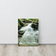Pixley Falls 2 Rural Waterfall, Landscape Photo Canvas Wall Art Print, 12" X 16"