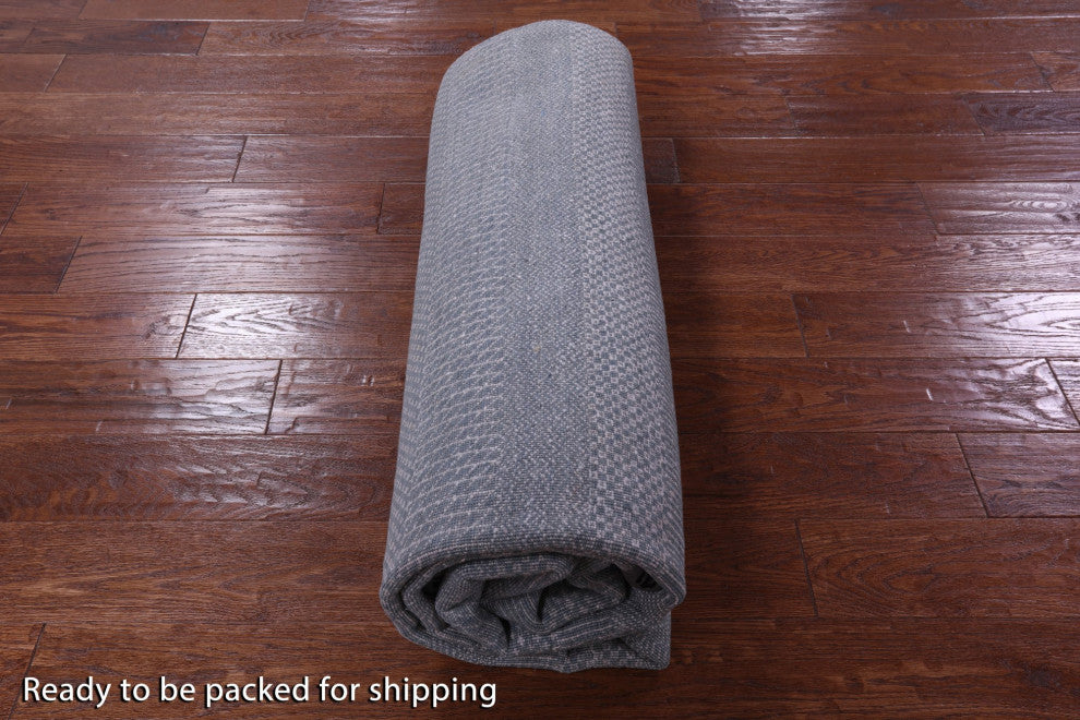 6' 1" X 8' 5" Hand-Knotted Savannah Grass Wool and Silk Rug Q11557