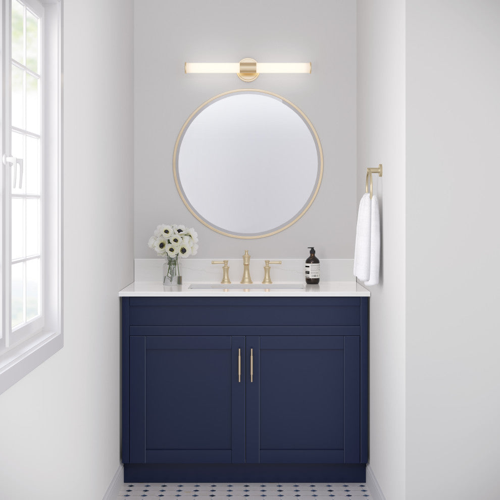 Trumann Collection 1-LIght 24" Modern Gold LED Vanity Light