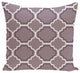 Road To Morocco Geometric Print Pillow, Smog, 20"x20"