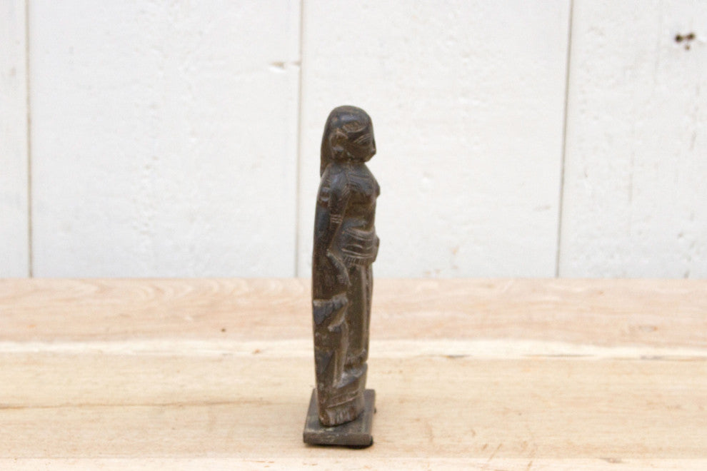 Antique Indian Carved Altar Figure