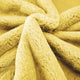 Heavy Faux Fur Throw Pillow Covers 2pcs Set, Sunshine Yellow, 20''x20''