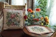 Decorative Tapestry Festive Red Yuletide Blooms Cushion Cover, 2-Piece