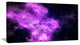 "Fractal Violet Nebula" Abstract Art Canvas Print, 32"x16"