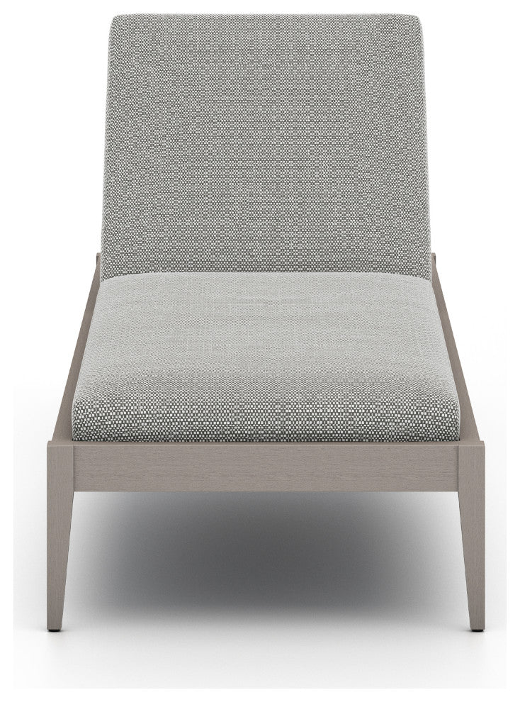 Sherwood Outdoor Chaise Lounge-Grey/Ash