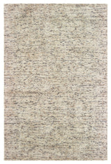 Liana Hand-Tufted Wool and Viscose Shaded Solid Ivory/Sand Rug, 8' x 10'