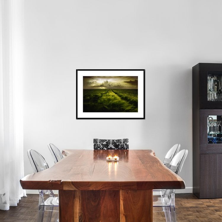 "Journey To The Fierce Storm" Framed Digital Print by Sona Buchelova, 38x27"