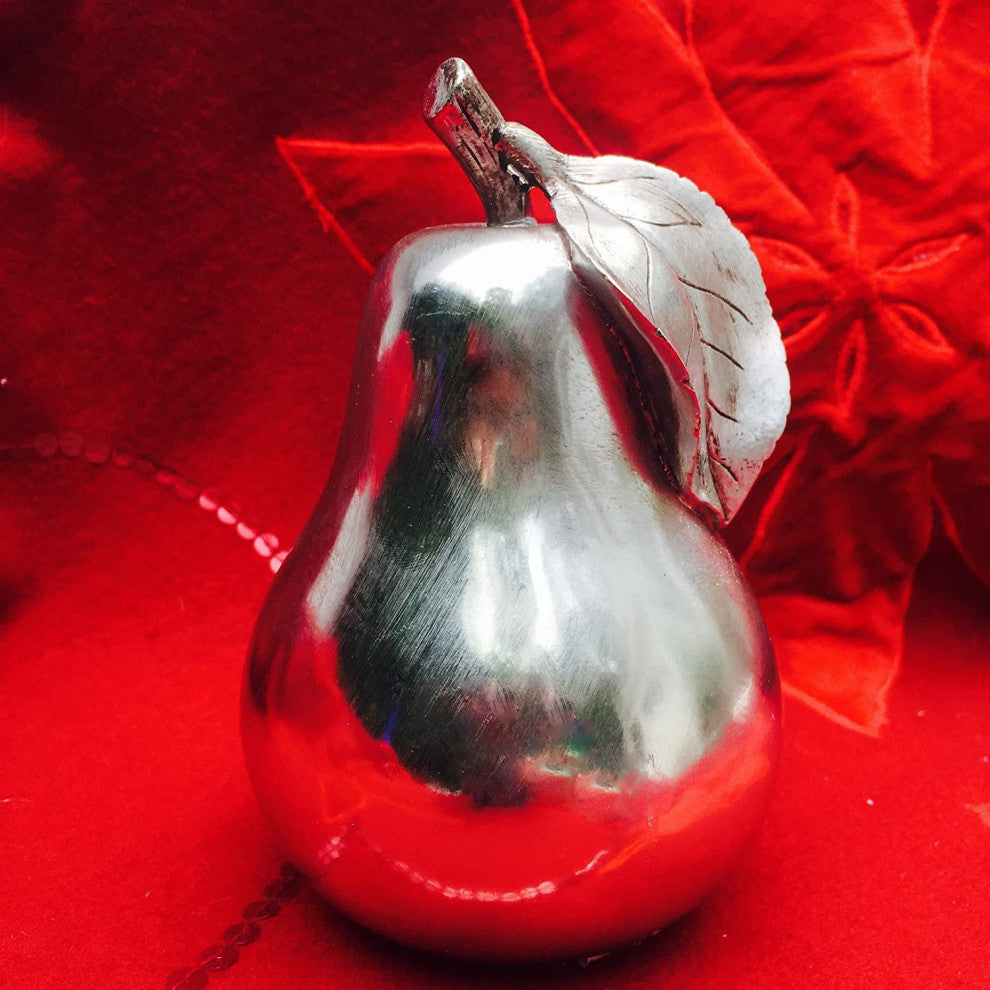 Crosby Street Chic Decorative Pear, 5 1/8 D x 5 7/8 H"