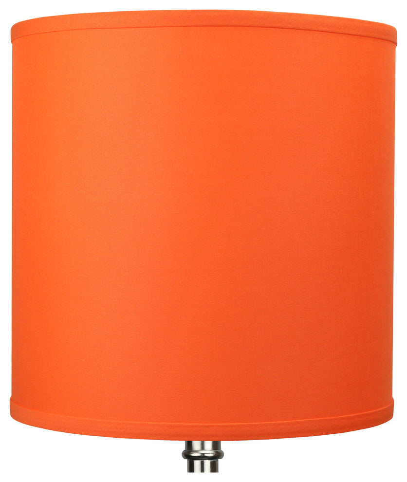 FenchelShades Drum Lampshade 12"x12"x12", Linen Carrot