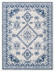 Surya Roma ROM-2320 5'3"x7'1" Rug, Dark Blue/Medium Gray/Light Gray/White