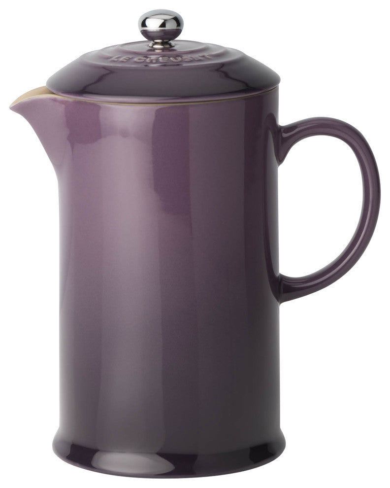 Le Creuset Stoneware Cafeteria With Metal Press, Cassis