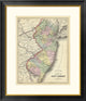 "State of New Jersey, 1890"  by Samuel Augustus Mitchell, 28x32"
