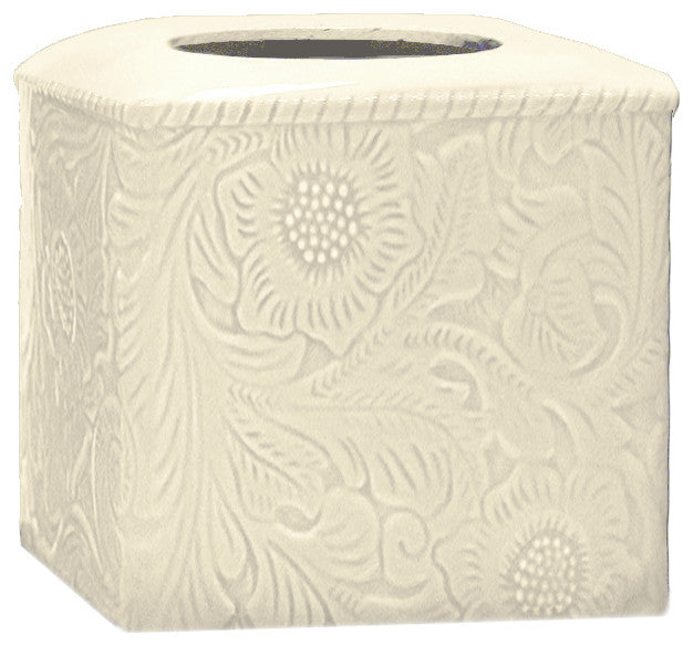 Savannah Tissue Box, Cream