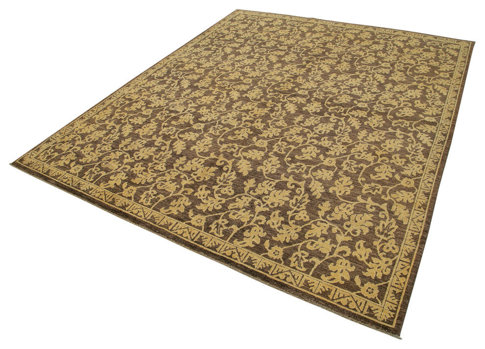 Rug N Carpet - Handmade Oriental 8' 0" x 9' 8" Pastel Oushak Area Rug