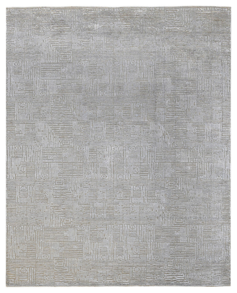 Quartz Desoto Area Rug, Silver, 2' x 3', Geometric