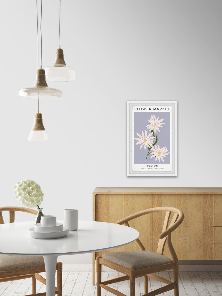 "Boston Flower Market" Framed Painting Print, 12x18