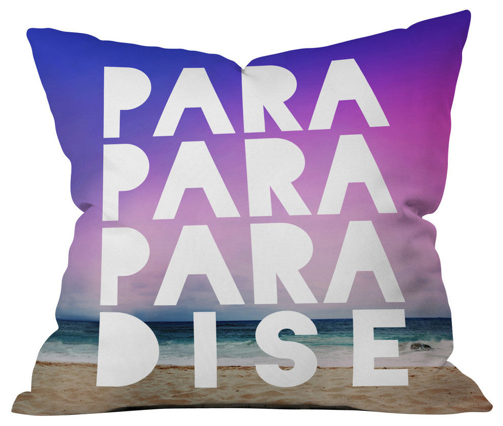 Leah Flores Paradise Outdoor Throw Pillow