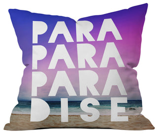 Leah Flores Paradise Outdoor Throw Pillow