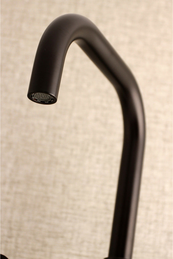 Kingston Brass Two-Handle Wall Mount Kitchen Faucet, Oil Rubbed Bronze
