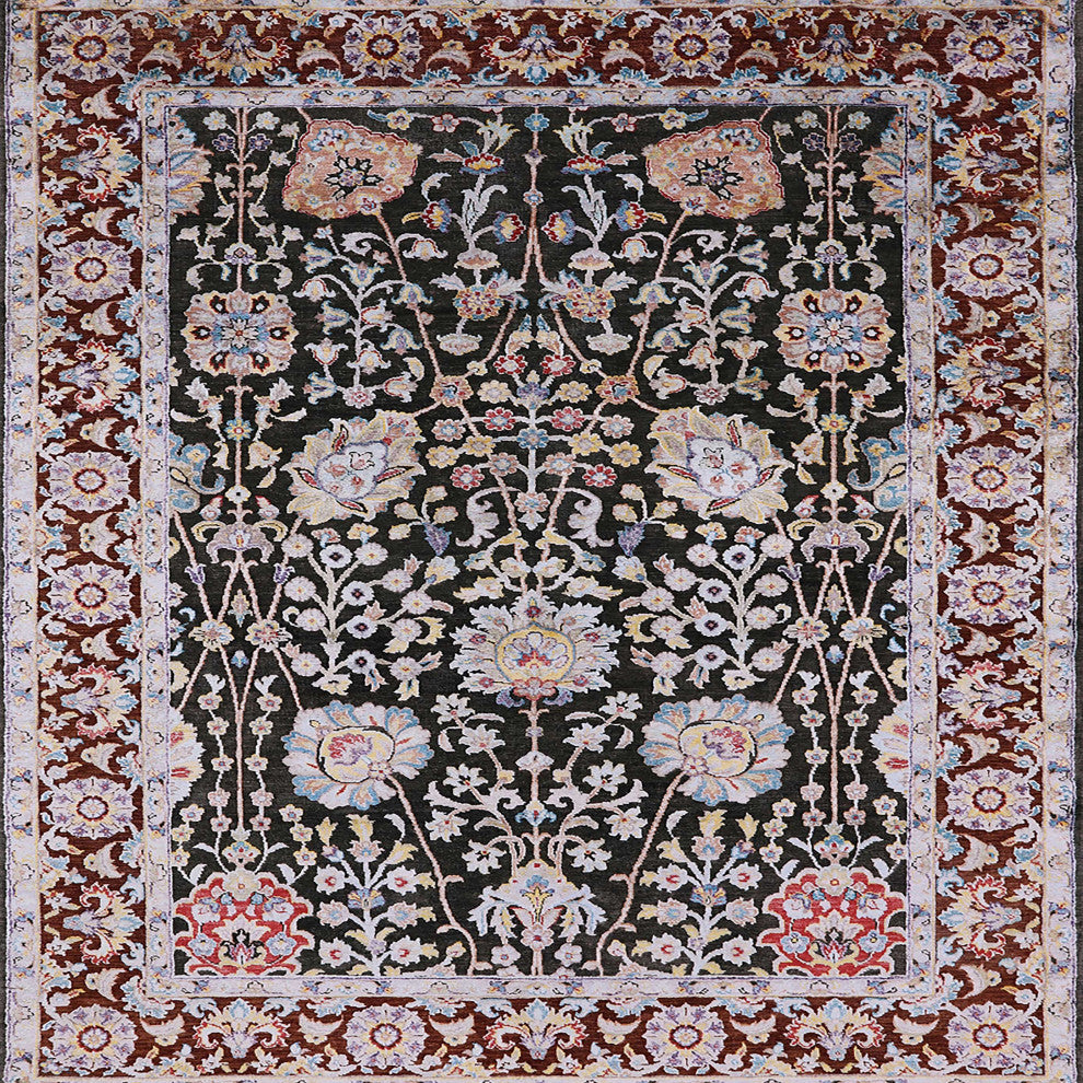 Ahgly Company Indoor Square Mid-Century Modern Area Rugs, 3' Square