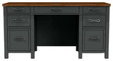 Modern Executive Office Desk, Iron Ore