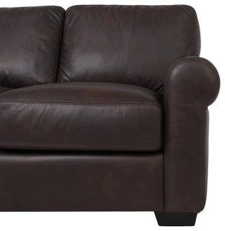 Florentine Top Grain Leather Sofa - Brown
