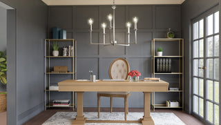 Quoizel PRC5026 Prescott 5 Light 26"W Taper Candle Style - Matte Black