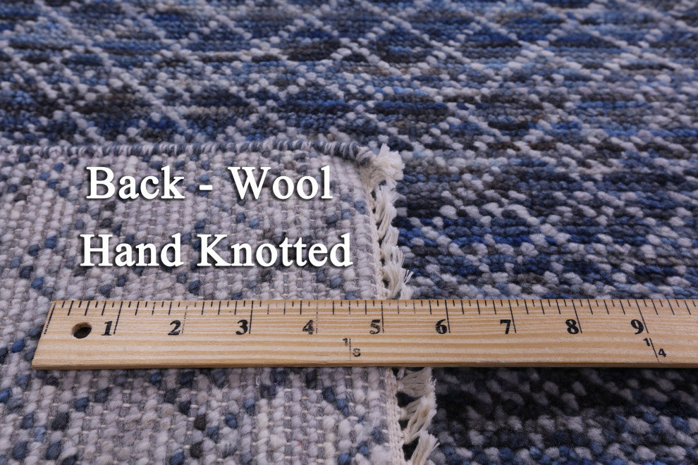 10' 1" X 14' 0" Hand Knotted Savannah Grass Wool Rug - Q13177