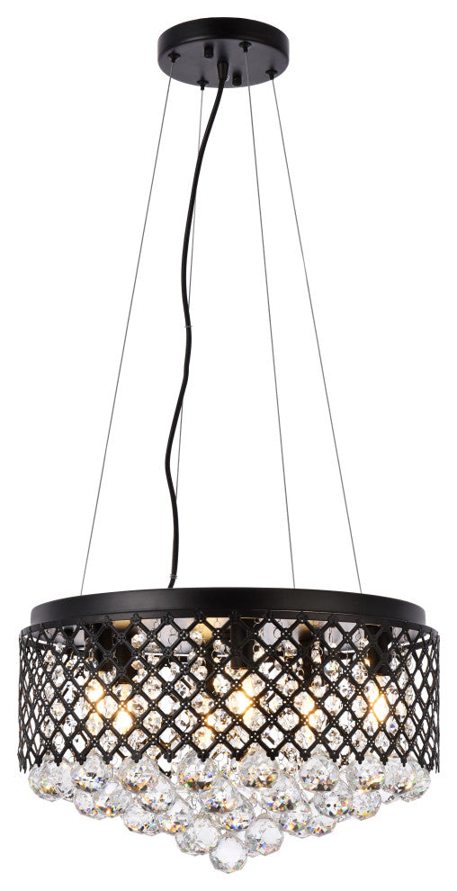 Toby 6-Light Pendant, Black