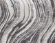Jade Gray Shore Abstract Contemporary Gray Recycled Area Rug, 2'6" X 8'