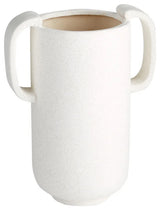 Cyan Large Didactic Vase 11191, White