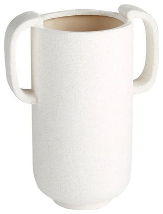 Cyan Large Didactic Vase 11191, White