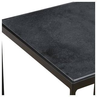 Close-up shot of the tabletop edge on a white background.