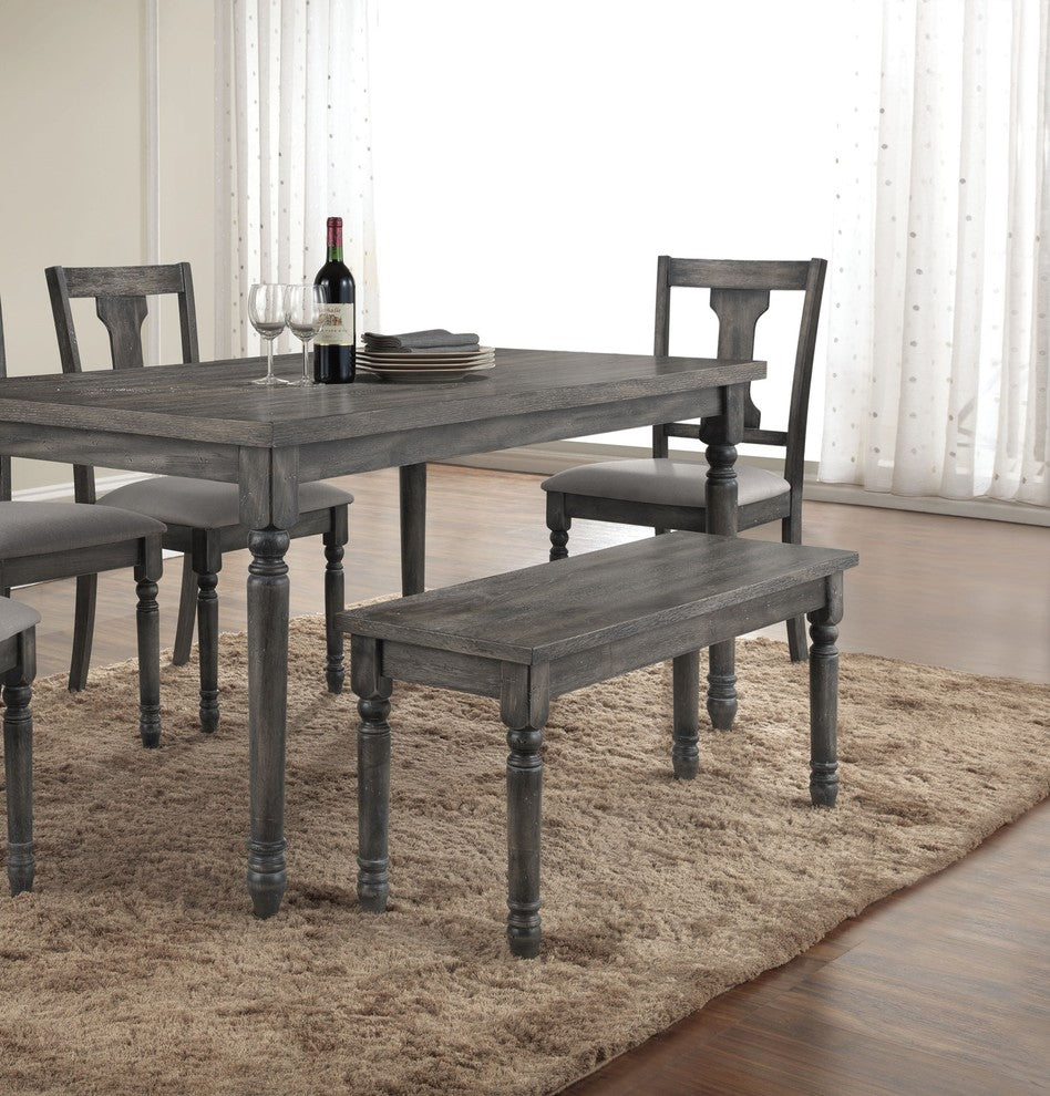 Acme Wallace Bench, Weathered Blue Washed