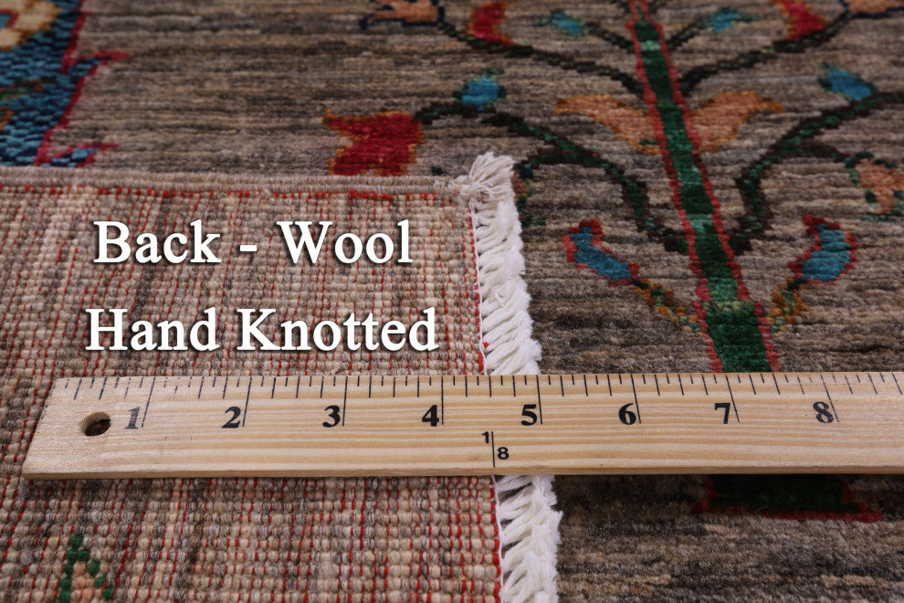 5' 9" X 8' 2" Tribal Persian Gabbeh Hand Knotted Wool Rug Q9969
