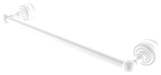 Dottingham 18" Shower Door Towel Bar, Matte White