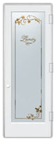Laundry Door - Grape Ivy Melany - Primed - 32" x 80" - Knob on Left - Push Open