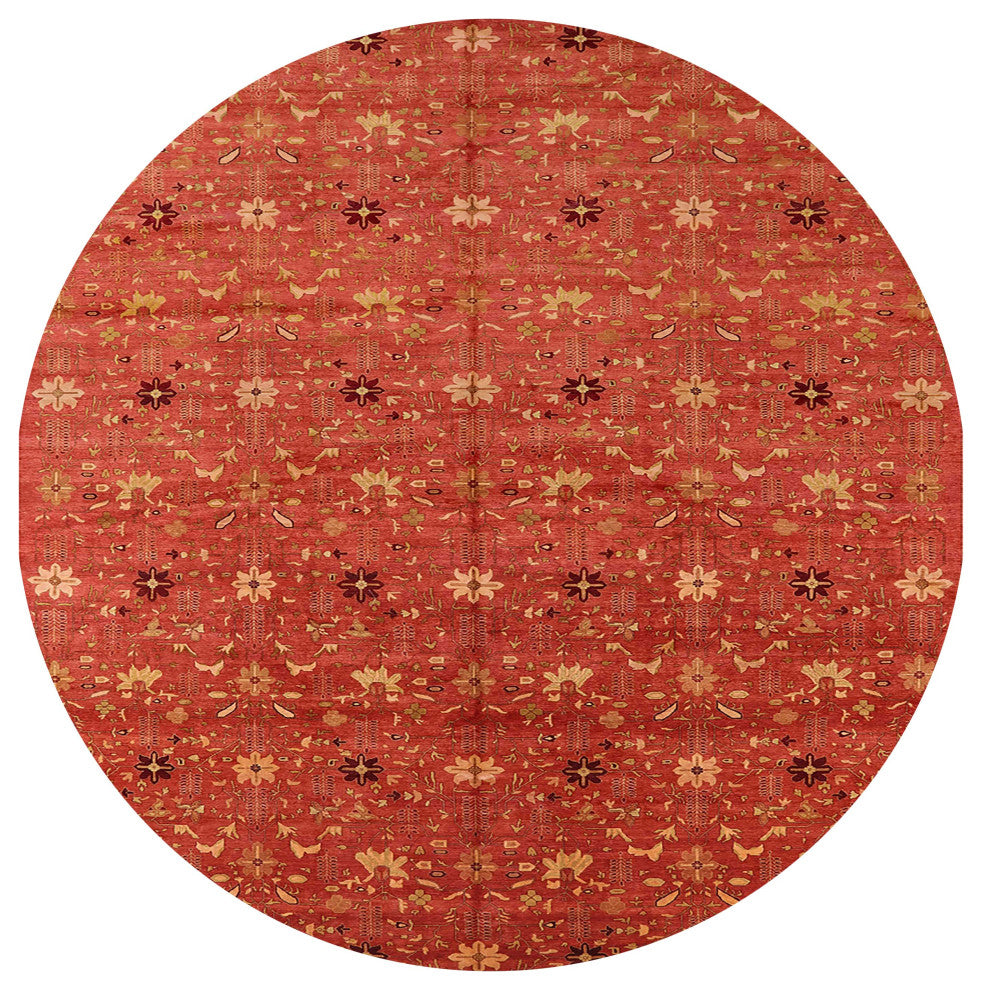 Ahgly Company Indoor Round Mid-Century Modern Area Rugs, 4' Round