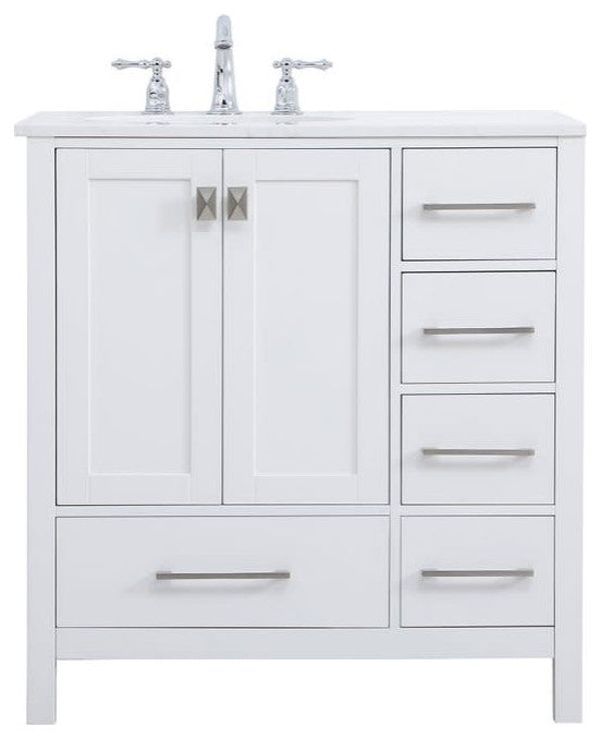 Elegant Lighting VF18832 Irene 32" - Blue