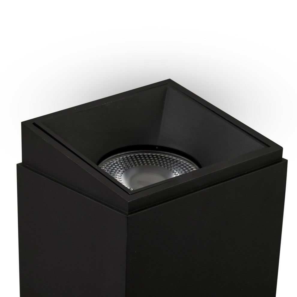 3.25" Square Integrated LED Surface Mounted Downlight Commercial Grade, Black