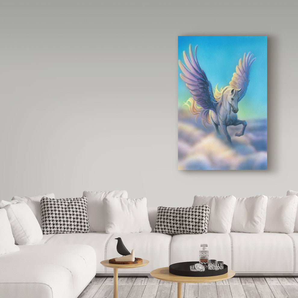 Kirk Reinert 'Pegasus' Canvas Art, 19"x12"