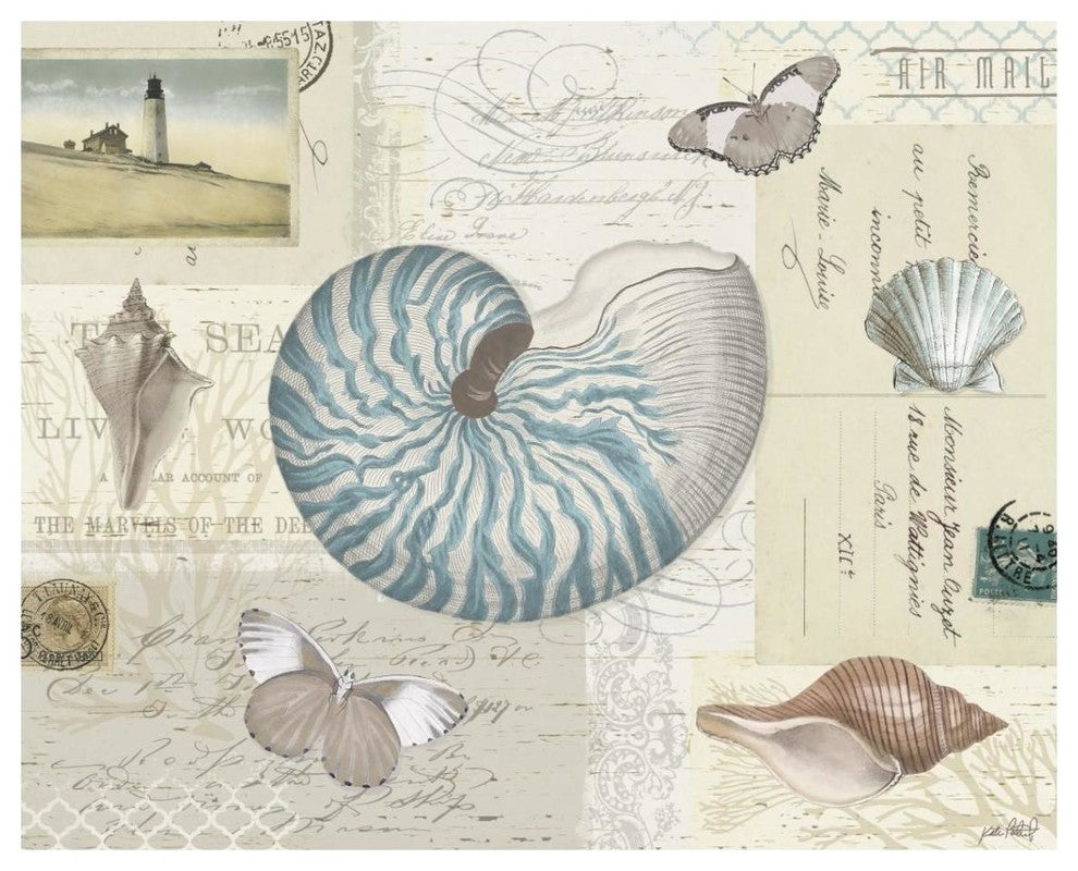 "Beach Wonders I" Digital Paper Print by Katie Pertiet, 37"x30"